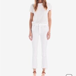 Mother Jeans Insider Crop Step Fray